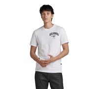 G-STAR Para Hombre Camiseta Skeleton Dog Chest Graphic Slim, Blanco (White D24424-C372-110), XXL