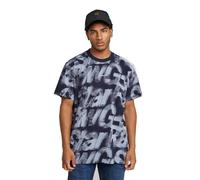 G-STAR Para Hombre Camiseta Sprayed Letters Loose, Multicolor (Osaka Blue Sprayed Letters D26290-C338-H317), XXL