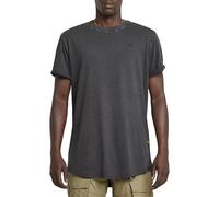 G-STAR Para Hombre Camiseta Text Back Graphic Overdyed Lash, Negro (dk Black GD D25971-2653-B564), XL