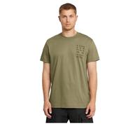 G-Star para Hombre Camiseta Text Chest, Verde (ensis Green D25968-C506-6057), XS
