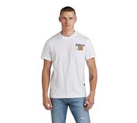 G-Star para Hombre Camiseta Vest Back Graphic, Blanco (White D24423-336-110), L