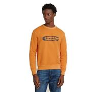 G-Star para Hombre Destroyed G Logo Washed Sweater, Naranja (Marmalade GD D25101-D688-G745), XL