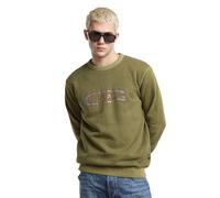 G-STAR Para Hombre Destroyed G Logo Washed Sweater, Verde (Shadow Olive GD D25101-D688-D033), S