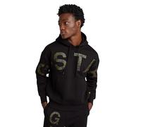 G-Star para Hombre Embro Print Loose Hooded Sweater, Negro (dk Black D25530-D733-6484), M