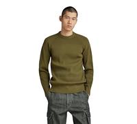 G-Star Para Hombre Engineered r knit, Verde (dark olive D23979-D465-C744), L
