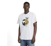 G-Star para Hombre Face Cartoon Loose r t, Blanco (White D25701-C336-110), L