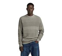 G-Star Para Hombre Hori structure r knit, Gris (elephant skin D23539-D496-G106), M