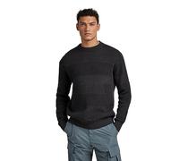 G-Star Para Hombre Hori structure r knit, Gris (shadow D23539-D496-992), S