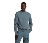G-Star Para Hombre Jersey Cable Knitted, Gris (axis D23939-D447-5781), XL