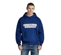 G-Star Para Hombre Jersey Graphic Loose Knitted Hoodie, Azul (ballpen blue D23933-D488-1822), M