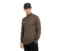 G-STAR Para Hombre Jersey Premium Core Mock Neck Knitted, Marrón (turf D25175-D847-273), L