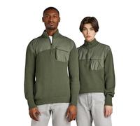G-Star Para Hombre Jersey Unisex Army Half Zip Knit, Verde (lt hunter D22084-C868-8165), XL