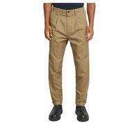 G-STAR Para Hombre Pantalones Pleated Chino Relaxed Tapered, Beige (toggee D24543-D967-5750), 31W / 30L