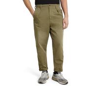 G-STAR Para Hombre Pantalones Pleated Chino Relaxed Tapered, Verde (Smoke Olive D24543-C962-B212), 33W / 30L