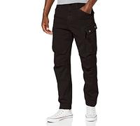 G-Star Para Hombre Pantalones Roxic Straight Tapered Cargo, Gris (raven D14515-4893-976), 26W / 32L