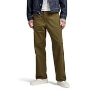 G-Star Para Hombre Pantalones Unisex Modson Straight Chino, Verde (dark olive D22904-C900-C744), 33W / 34L