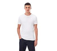 G-STAR Paquete De Dos Camisetas Base para Hombre, Blanco (White D07205-124-110), L