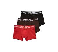 G-STAR Para Hombre Paquete De Tres Calzoncillos Classic De Color, Multicolor (dk Flame/Deep Bordeaux/Black D05095-2058-8527), S