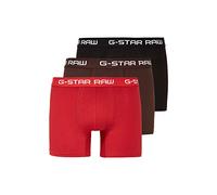 G-STAR Para Hombre Paquete De Tres Calzoncillos Classic De Color, Multicolor (dk Flame/Deep Bordeaux/Black D05095-2058-8527), L