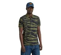 G-STAR Para Hombre Polo Dunda Slim Allover, Multicolor (Shadow Olive 2L Tiger Camo D24359-C335-G393), S