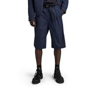 G-STAR Para Hombre Shorts Pleated Chino Belt, Azul (Salute D24312-D517-C742), 35