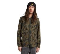 G-STAR Para Hombre Slant Pocket Regular Shirt, Multicolor (Shadow Olive Island Camo D25199-D386-G739), L