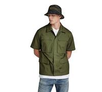 G-STAR Para Hombre Sobrecamisa R-3N Slim Allover, Verde (Shadow Olive D24290-D387-B230), XL