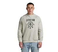 G-Star para Hombre Sudadera Collegic Raglan Loose, Multicolor (Milk htr D24417-D562-971), M