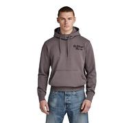 G-Star Para Hombre Sudadera con capucha Back Print, Gris (rabbit D23896-B782-G077), XS