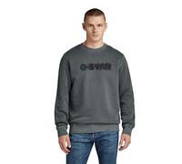 G-Star para Hombre Sudadera Indigo Distressed Logo, Negro (dk Black GD D24410-D575-B564), S