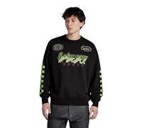 G-Star Para Hombre Sudadera Moto Sport Graphic Loose, Negro (dk black D23895-B782-6484), XXL