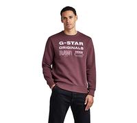 G-Star Para Hombre Sudadera Originals Stamp, Púrpura (vineyard wine D22319-A971-D303), M