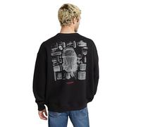 G-STAR Para Hombre Suéter Knolling Back Graphic Loose, Negro (dk Black D25135-D557-6484), L