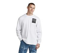 G-Star Para Hombre Tile back gr loose r t ls, Blanco (white D23996-C812-110), M