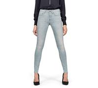 G-Star Para Mujer 3301 Mid Waist Skinny Jeans, Azul (medium aged D05700-9882-071), 27W / 32L
