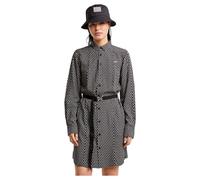 G-STAR Para Mujer Belted Shirt Dress, Multicolor (dk Black Raw Net D25247-D726-G873), M