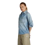 G-Star para Mujer Camisa Regular Denim, Azul (Sun Faded Thames D24342-D539-G341), XXS
