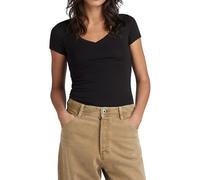 G-STAR Para Mujer Camiseta Base V-Neck Cap, Negro (Black D07211-3310-990), XS