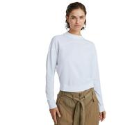 G-STAR Para Mujer Camiseta Constructed Loose Mock, Blanco (White D24627-D601-110), XXS
