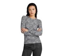 G-Star para Mujer Camiseta G ZED Allover Slim, Multicolor (Grey Asphalt g ZED D24523-C565-G430), M