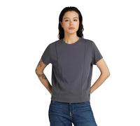 G-Star para Mujer Camiseta Pintucked Tapered, Gris (Grey Asphalt D24517-C812-G277), S