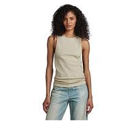 G-Star Para Mujer Camiseta sin mangas 3D Rib , Beige (spray green D23093-D276-D606), L