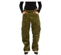 G-Star Para Mujer Cargo Cord 3D Boyfriend Pants, Verde (dark olive D23221-D405-C744), 25