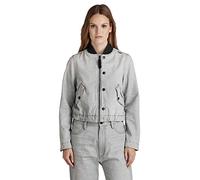 G-Star Para Mujer Cazadora de aviador Drawstring, Gris (sun faded grey limestone D20599-D109-D127), S