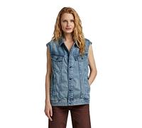G-Star Para Mujer Chaleco Oversized Denim, Azul (sun faded air force blue D22581-B988-C947), M