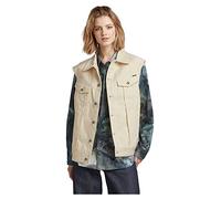G-Star Para Mujer Chaleco Oversized Denim, Beige (ecru D22581-D300-159), XXL