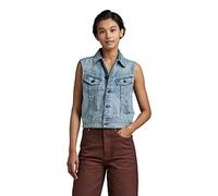 G-Star Para Mujer Chaleco Slim Denim, Azul (sun faded air force blue D22582-B988-C947), L