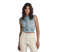 G-Star Para Mujer Chaleco Slim Denim, Azul (vintage electric blue D22582-D316-D125), L