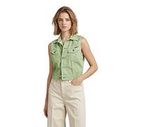 G-Star Para Mujer Chaleco Slim Denim, Verde (rainbow cameo green gd D22582-C436-G043), S