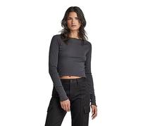 G-Star Para Mujer Cropped baby sis raglan r t ls wmn, Gris (shadow D23803-1141-992), M